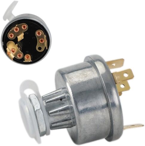مفتاح إشعال ذو 4 أوضاع للجرار - متوافق مع Lucas 35670 128SA، مفتاح تشغيل معدني 12 فولت/24 فولت مع مفتاحين للمعدات الزراعية والنباتية in Saudi Arabia