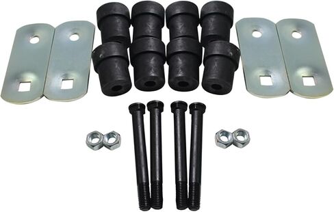2PCS Rear Leaf Spring Shackle Kits for 1967-1969 Chevy Camaro Pontiac Firebird for 1969-1979 Chevy Nova 1968 Chevy II, K10045 Leaf Sping Shackles with Bushings in Saudi Arabia