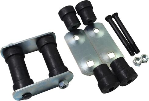 2PCS Rear Leaf Spring Shackle Kits for 1967-1969 Chevy Camaro Pontiac Firebird for 1969-1979 Chevy Nova 1968 Chevy II, K10045 Leaf Sping Shackles with Bushings in Saudi Arabia
