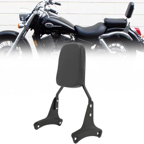 Passenger Sissy Bar Rear Backrest for Honda Shadow ACE 400 750 VT400 VT750C VT750CD 1997-2003, Black in Kuwait