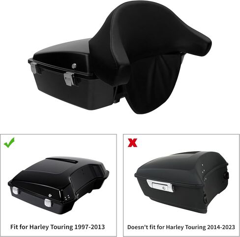 TCT-MOTORPARTS King chopped Wrap-around Backrest Pad Fit for Harley Touring Road King Street Electra Glide Ultra-Classic 1997-2013 in Saudi Arabia