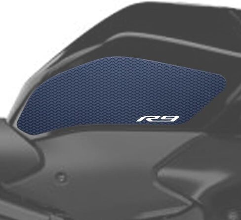 2025 جديد لياماها YZF-R9 YZF R9 2026 الجانب خزان الوقود وسادة خزان منصات حامي ملصقات قبضة الركبة وسادة تثبيت (أسود) in Kuwait
