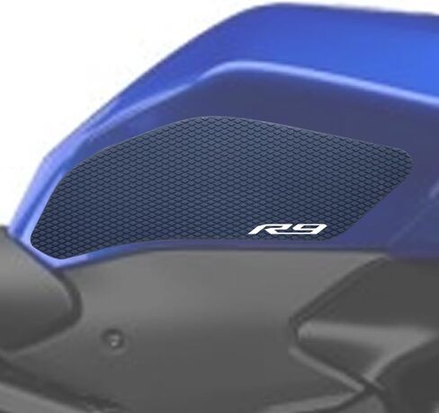 2025 جديد لياماها YZF-R9 YZF R9 2026 الجانب خزان الوقود وسادة خزان منصات حامي ملصقات قبضة الركبة وسادة تثبيت (أسود) in Kuwait