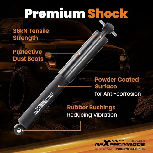 ممتص صدمات خلفي من maXpeedingrods مقاس 7-8 بوصة لسيارة Chevy/GMC C1500 1988-1998 2WD، صدمة قطرة مشحونة بالنيتروجين in Kuwait