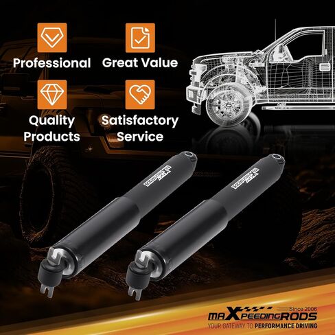 ممتص صدمات خلفي من maXpeedingrods مقاس 7-8 بوصة لسيارة Chevy/GMC C1500 1988-1998 2WD، صدمة قطرة مشحونة بالنيتروجين in Kuwait