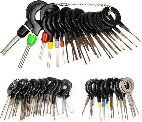 AUTOXBERT 52PCs Terminal Removal Tool Kit Depinning Tool Electrical Connector Pin Extractor Tool Set Wire Release Terminal Ejector Kit for Automotive Car Household Devices in Saudi Arabia
