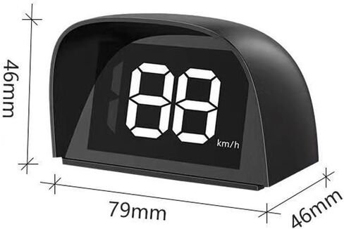 عداد السرعة Shkalacar HUD GPS عداد السرعة الرقمي، MPH Speedo HUD شاشة عرض LCD لرأس السيارة للسيارات والشاحنات وجميع المركبات، كابل USB للتوصيل والتشغيل in Kuwait