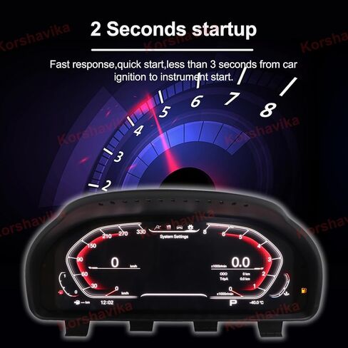 مجموعة أدوات رقمية LCD لسيارة BMW 5 6 7 Series X3 X4 X5 X6 F10 F12 F01 F25 F15 2010-2017، لوحة قياس السرعة للوحة قيادة السيارة الافتراضية in Kuwait