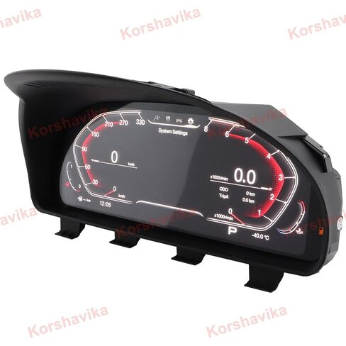 مجموعة أدوات رقمية LCD لسيارة BMW 5 6 7 Series X3 X4 X5 X6 F10 F12 F01 F25 F15 2010-2017، لوحة قياس السرعة للوحة قيادة السيارة الافتراضية in Kuwait