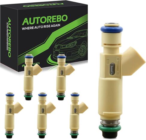 Fuel Injectors FJ321 Set of 6 Compatible with Ford Taurus 2001 Escape 2001-2004 Mercury Sable 2001 3.0L V6# Replace YL8Z9F593CC CM5059 800-1324N 8001324N YL8Z9F593CB 2F1E-A7A 2F1EA7A in Kuwait