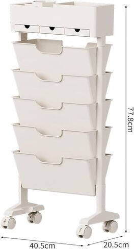 Rolling File and Book Cart Movable Books Rack Book Stand Sturdy Bookshelf File Organizer for Home Classroom Desk Student in Saudi Arabia