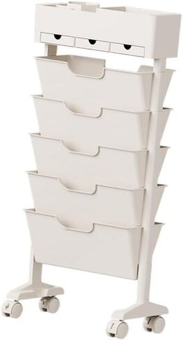 Rolling File and Book Cart Movable Books Rack Book Stand Sturdy Bookshelf File Organizer for Home Classroom Desk Student in Saudi Arabia