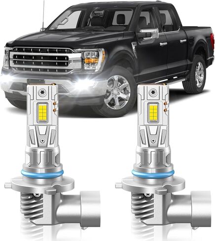Fit for Ford 2004-2024 F150 2005-2022 F250 F350 F450 Fog Light Bulbs or DRL, 6000K Cool White 700% Brightness, Real 1:1 Size Plug and Play, Pack of 2 in Kuwait