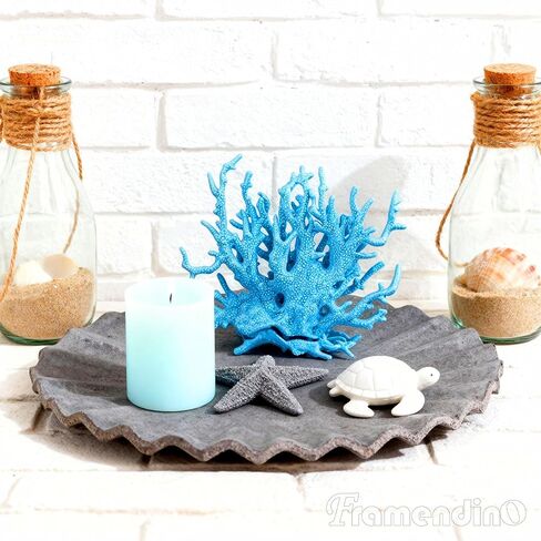 Framendino, 4 Pack Artificial Aquarium Coral Decor Plastic Faux Coral Reef Decorative Cute Fish Tank Decorations in Kuwait