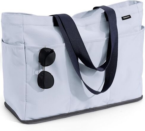 حقيبة الشاطئ GAGAKU XL مع سحاب ومقصورة تبريد، حقيبة حمل كبيرة قابلة للطي مقاومة للرمال للرحلات البحرية والسفر والأسرة والنساء in Kuwait