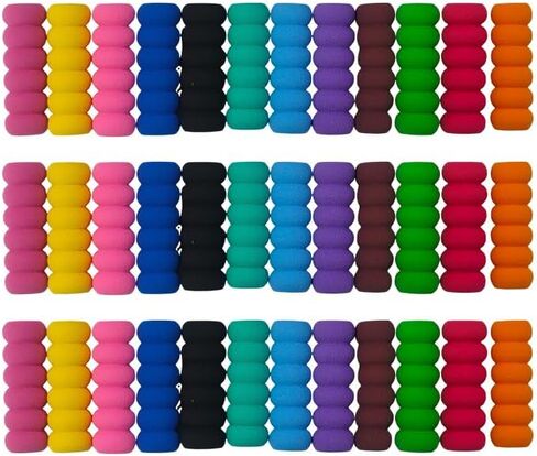 36 PCS Foam Pencil Grips, 12 Assorted Colors (3 of Each) Comfortable Writing Aid Cushion Holders for All, Relieves Hand Fatigue, Universal Fit for Better Handwriting in Saudi Arabia