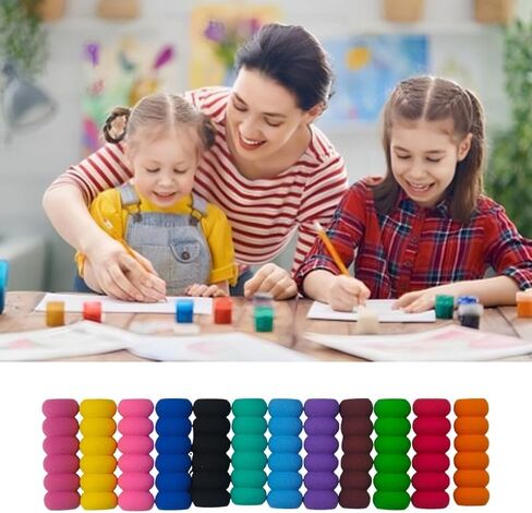 36 PCS Foam Pencil Grips, 12 Assorted Colors (3 of Each) Comfortable Writing Aid Cushion Holders for All, Relieves Hand Fatigue, Universal Fit for Better Handwriting in Saudi Arabia
