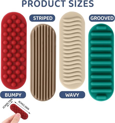 Maitys 36 Pcs Textured Sensory Stickers Anxiety Sensory Strips Adhesive Calm Fidget Stickers for Anxiety Relief for Classroom Desk Adults Teens School Supplies in Saudi Arabia