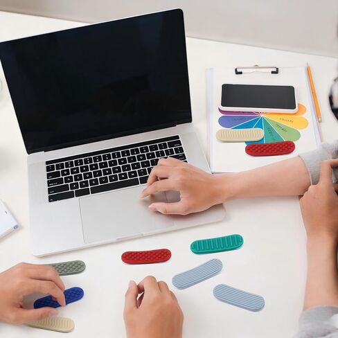 Maitys 36 Pcs Textured Sensory Stickers Anxiety Sensory Strips Adhesive Calm Fidget Stickers for Anxiety Relief for Classroom Desk Adults Teens School Supplies in Saudi Arabia