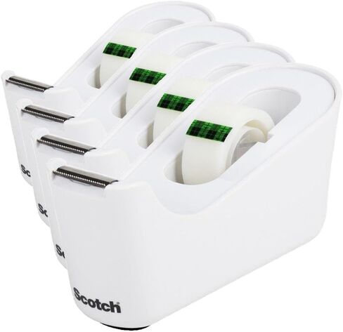 Scotch® Tape Dispense, White, 75 in x 350 in, Roll of Tape Included in Saudi Arabia