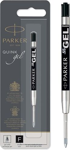 Parker QUINK Gel Ink Refill, Fine Tip (0.5mm), Black in Saudi Arabia