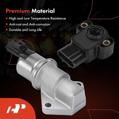 صمام التحكم في الهواء الخامل A-Premium IAC + مستشعر موضع الخانق TPS متوافق مع Ford Taurus 2001-2007، Ranger 2003-2008 وMazda B3000 2004-2008 وMercury Sable 2001-2005، 3.0 لتر in Kuwait