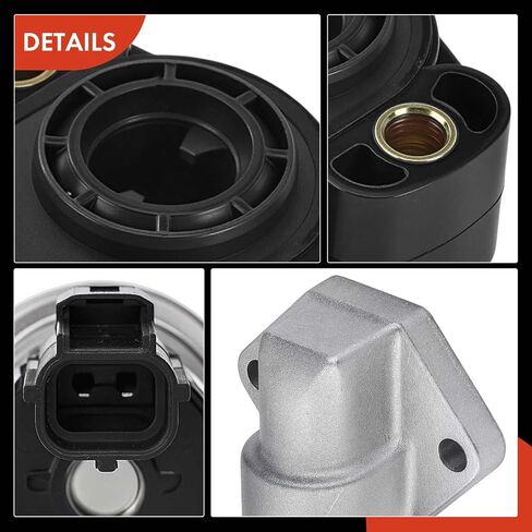 صمام التحكم في الهواء الخامل A-Premium IAC + مستشعر موضع الخانق TPS متوافق مع Ford Taurus 2001-2007، Ranger 2003-2008 وMazda B3000 2004-2008 وMercury Sable 2001-2005، 3.0 لتر in Kuwait