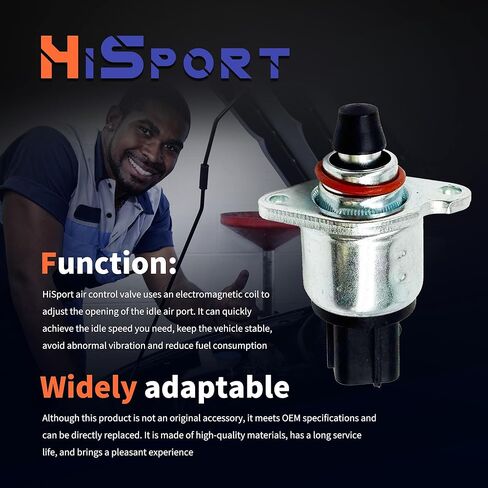 HiSport 22650AA192 صمام التحكم في الهواء الخامل IACV - متوافق مع سوبارو باجا فورستر إمبريزا ليجاسي أوت باك يستبدل 22650AA19C AC519 in Saudi Arabia