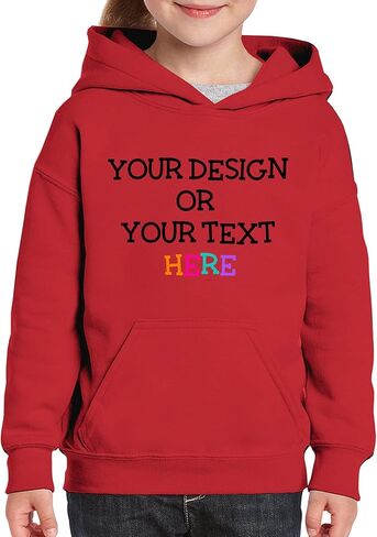 Vizor Personalized Hoodie for Boys Girls Kids Custom Your Image Text Photo Design Front and Back Print Options in Saudi Arabia