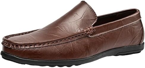 Men's Slip-on Loafers Shoes Oxford Shoes Non-Slip wear-Resistant Flat Round-Toed Comfortable Breathable Casual Shoes for Men in Saudi Arabia