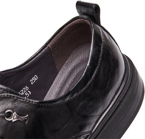 Men's lace-up comfortable derby shoes pointed toe soft suitable for wedding business formal shoes black comfortable heel in Saudi Arabia