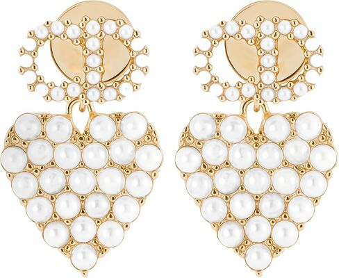 18K Gold Plated Copper Pearl Earrings Non Allergenic Birthday Gift Baroque Exquisite Jewelry Shining And lustrous Earrings For Women in Kuwait