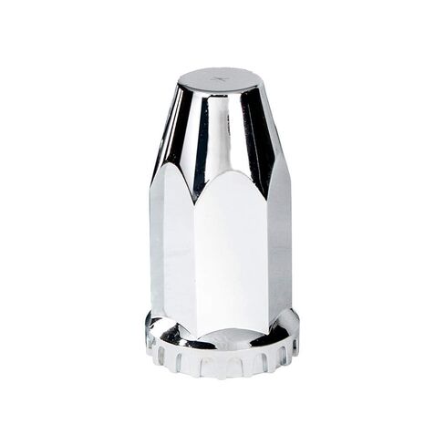 20 Pack 33mm X 4" Chrome Plastic Extra Tall Nut Cover W/Flange - Thread-On in Saudi Arabia