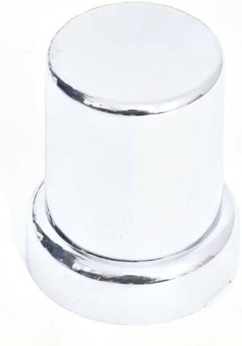 JESONN 20 قطعة 33 مم من الكروم ABS أنبوب بلاستيكي للضغط على صامولة العروة يغطي العروات مع شفة (20) in Kuwait