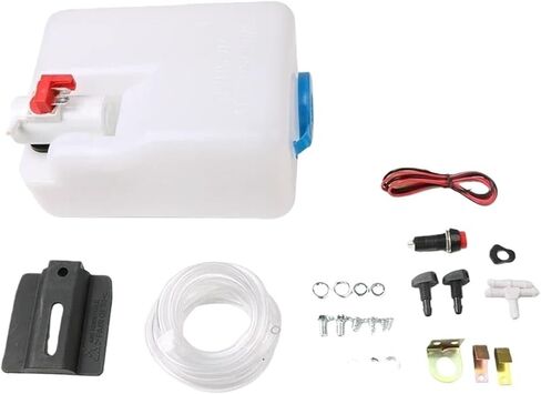 Electric Windshield Wiper Motor Kit Wiper Assembly Compatible with Polaris Ranger Honda Washer Reservoir Pump Bottle Jet Wiper DC12V 30W in Kuwait