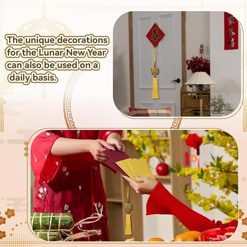 عملات فنغ شوي الصينية زخرفة فنغ شوي سحر الحظ السعيد عشرة عملات معدنية للإمبراطور لغرفة النوم المكتبية والسيارة المعلقة الحلي الديكور عملة محظوظة in Kuwait