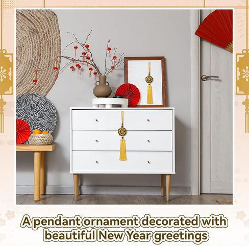 عملات فنغ شوي الصينية زخرفة فنغ شوي سحر الحظ السعيد عشرة عملات معدنية للإمبراطور لغرفة النوم المكتبية والسيارة المعلقة الحلي الديكور عملة محظوظة in Kuwait