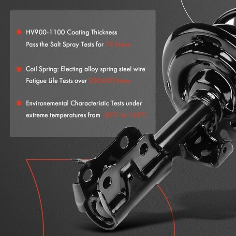 A-Premium 2x Front Complete Strut Compatible with Lexus ES300h 2019-2024, ES350 2019-2024 & Toyota Avalon 2020-2022, Quick Suspension Strut Shock Assembly in Kuwait