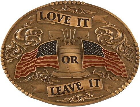 Cody James Men's Love It Or Leave With American Flag Belt Buckle - 594 in Saudi Arabia