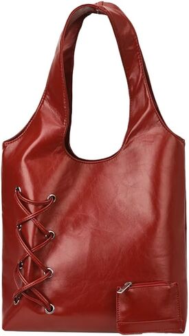 Hobo Bags for Women Solid Shoulder Purses Versatile Handbag Satchel Shopping Bag for Commute Vacation in Kuwait