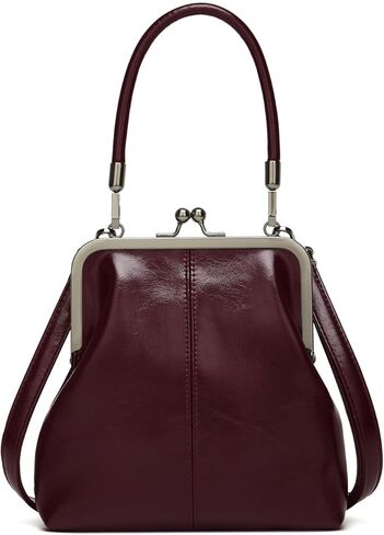 Women's Kiss Lock Crossbody Bag PU Leather Kiss Clasp Purse Handbags Crossbody Shoulder Bags Hobo Tote Purses Wallet in Saudi Arabia