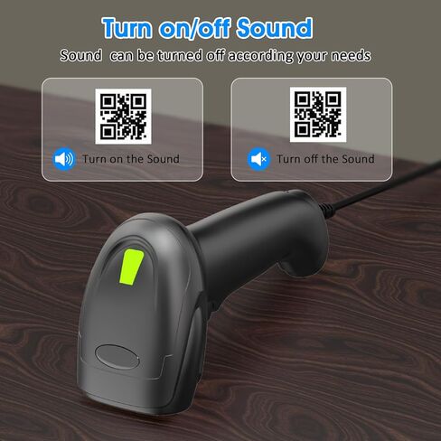 Symcode ماسح الباركود مع حامل USB السلكي الجرد 2D 1D QR Code Scanner مع المسح التلقائي بدون استخدام اليدين قارئ الباركود الماسح الضوئي للكمبيوتر POS MAC in Kuwait