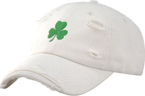 قبعة عيد القديس باتريك لاكي كلوفر للرجال والنساء، قبعة سائق شاحنة بيسبول مطرزة بشمروك الأيرلندي قابلة للتعديل، هدايا مثالية in Kuwait