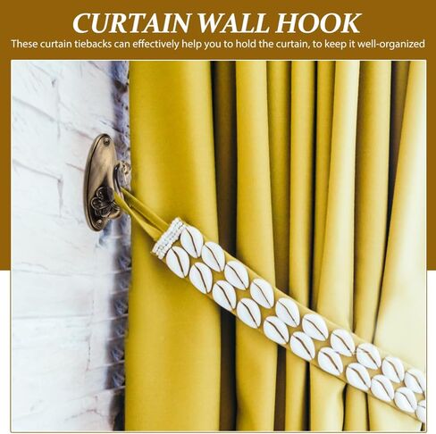 IMIKEYA 2pcs Swan Hook Curtain Holdbacks: Vintage Swan Wall Hooks Golden Zinc Alloy Holdbacks Easy Install No-Drill Curtain Holdbacks for Hat Robe Coat, Farmhouse Bedroom Living Room Decor in Saudi Arabia