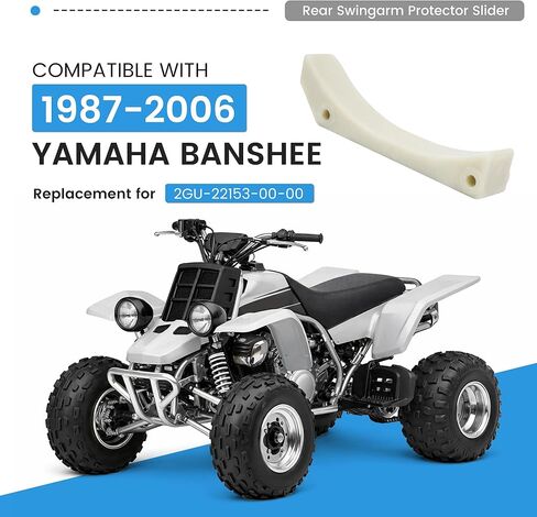 Rear Swingarm Protector Slider Compatible with 1987-2006 Yamaha Banshee Skidplate Chain Guard Slider Guide Replacement for 2GU-22153-00-00 in Saudi Arabia