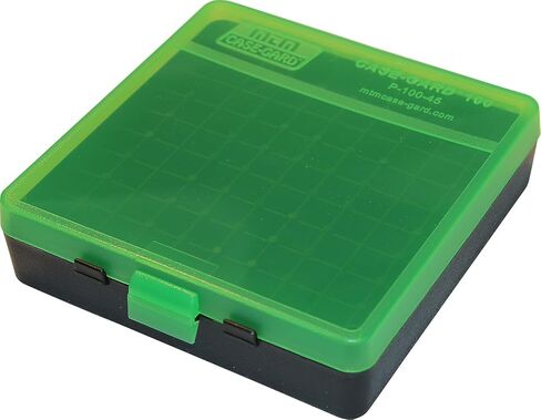 MTM 100 Round Flip-Top Ammo Box 40/45/10MM Cal (Clear Blue) in Saudi Arabia