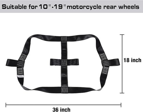 أشرطة ربط عالمية للدراجات النارية لإطارات العجلات الخلفية، أشرطة ربط قابلة للتعديل لتأمين الدراجة الرياضية، الدراجة الترابية، نقل إطارات الدراجات النارية الكهربائية، قوة كسر 6600 رطل in Kuwait