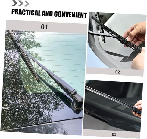 Luxshiny 8pcs Car Wiper Strip Refill Durable Windshield Wiper Inserts for Visibility Rain Compatible with Various Car Models Easy to Install Replacement in Saudi Arabia