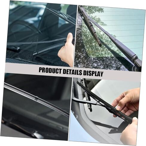 Luxshiny 8pcs Car Wiper Strip Refill Durable Windshield Wiper Inserts for Visibility Rain Compatible with Various Car Models Easy to Install Replacement in Saudi Arabia