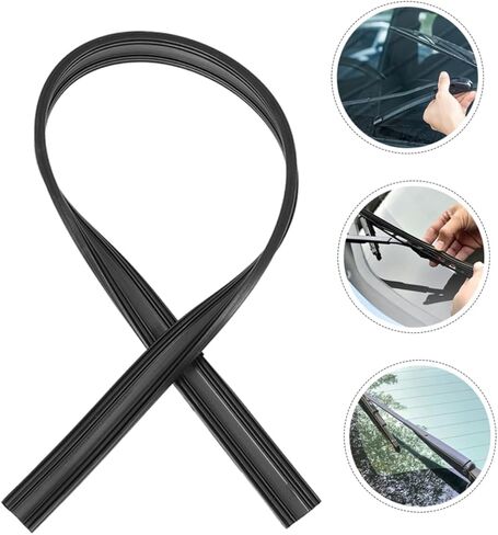 Luxshiny 8pcs Car Wiper Strip Refill Durable Windshield Wiper Inserts for Visibility Rain Compatible with Various Car Models Easy to Install Replacement in Saudi Arabia